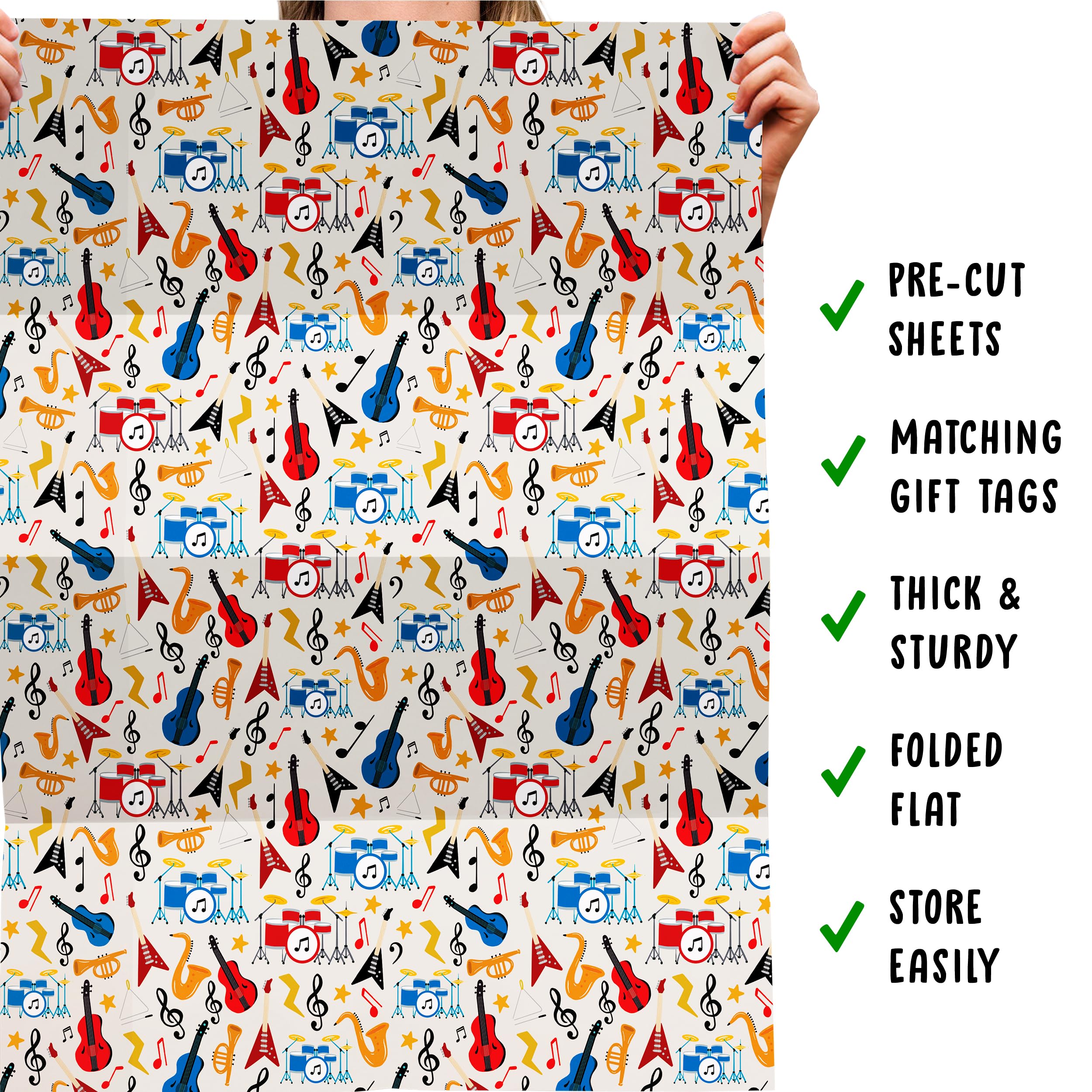 はー Maga Wrapping Paper Simon Elvin - -2 SHEETS OF GIFT WRAP & 1 TAG